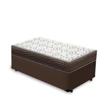 Cama Base Box Solteiro Marrom Colchão ISO 150 D45 - Ortobom