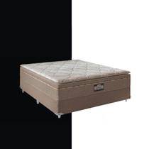 Cama Base Box suede Bege Claro Cama Base Box suede Bege Claro