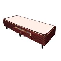 Cama Base c/Aux 2 Gavetas Solteiro Castor Poli Brown 88x188x27 Cama Base c/Aux 2 Gavetas Solteiro Castor Poli Brown 88x188x27