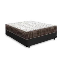 Cama Base Casal Preto Colchão ISO 150 D45 - Ortobom
