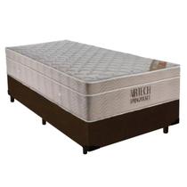 Cama Base Solteiro Marrom Colchão Molas Ensacadas Airtech SpringPocket 88x188 - Ortobom Cama Base Solteiro Marrom Colchão Molas Ensacadas Airtech SpringPocket 88x188 - Ortobom