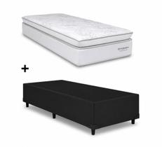 Cama Base Solteiro Preto Colchao New Freedom Molas Ensacadas 88x188 - Ortobom Cama Base Solteiro Preto Colchao New Freedom Molas Ensacadas 88x188 - Ortobom