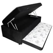 Cama Bau + Auxiliar + Conjugada D23 Solteiro 188X88X50