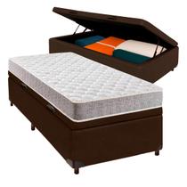Cama + Bau Blindado e Colchão D23 Solteiro