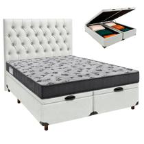 Cama + Bau Blindado e Colchão Ortobom D33 Casal - Iso100 + Cabeceira