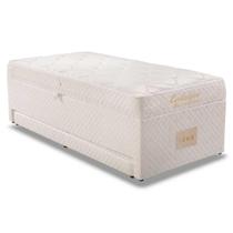 Cama Baú c/Auxiliar Conjugado Solteiro: Colchão Molas Bonnel MH1443 Evolution White (88x188x52) Herval Cama Baú c/Auxiliar Conjugado Solteiro: Colchão Molas Bonnel MH1443 Evolution White (88x188x52) Herval