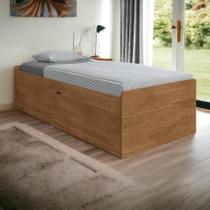 Cama Baú Camila Solteiro Naturale com Colchão Framar Cama Baú Camila Solteiro Naturale com Colchão Framar