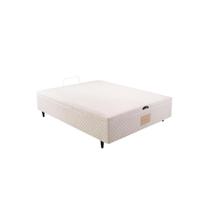 Cama Baú Casal Herval MH 1800, Branco, 138 cm Cama Baú Casal Herval MH 1800, Branco, 138 cm