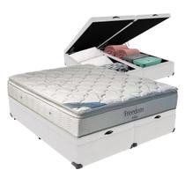 Cama Baú Colchão Queen Ortobom Freedom Viscoelástica D33