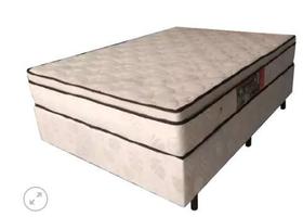 Cama(Baú Solteiro+Colchão Mola) 88x188x26 Suede Bege Cama(Baú Solteiro+Colchão Mola) 88x188x26 Suede Bege