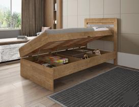 Cama Bau Solteiro Framar Larissa Naturalle off whit