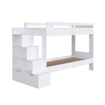 Cama Beliche Com Colchão Infantil Branco Completa Cama Beliche Com Colchão Infantil Branco Completa
