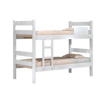 Cama Beliche Com Escada De Dois Degraus e Lateral De Proteção Prisma - J&A Móveis