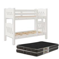 Cama Beliche Pérola Barreto Loncarcci Completa 2 Colchão D20