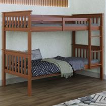 Cama Beliche Solteiro De Madeira Dupla Em Altura Suspensa