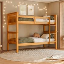 Cama Beliche Solteiro Dupla Suspensa Madeira Woodstore Mel
