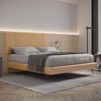 Cama Bi Partida Slim Casal com Cabeceira em material ecológico PU - Skybox Cama Bi Partida Slim Casal com Cabeceira em material ecológico PU - Skybox