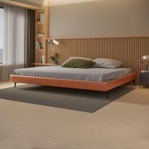 Cama Bi Partida Slim King Size em material ecológico PU sem Cabeceira - Skybox Cama Bi Partida Slim King Size em material ecológico PU sem Cabeceira - Skybox