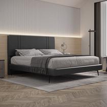 Cama Bi Partida Slim Queen Size com Cabeceira em material ecológico PU - Skybox