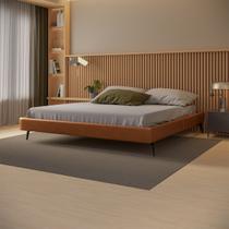 Cama Bi Partida Slim Queen Size em material ecológico PU sem Cabeceira - Skybox Cama Bi Partida Slim Queen Size em material ecológico PU sem Cabeceira - Skybox