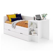 Cama Bibox com Escrivaninha Belém Branco