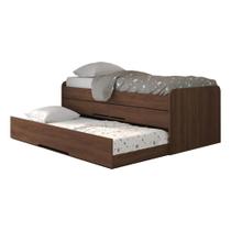 Cama Bibox Solteiro Juliette 2 Gavetas Jacaranda Robel Moveis