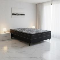 Cama bos e colchão ISO Nanolastic Black(138x188) - Ortobom Cama bos e colchão ISO Nanolastic Black(138x188) - Ortobom