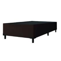 Cama Box 0,78 m com 38cm de Altura Prince Suede Marrom