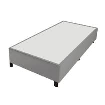 Cama Box 0,79m com 38cm de Altura Prince Suede Cinza