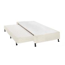 Cama Box Base c/Auxiliar Solteiro Poli Tecido Clean (88x188x27) - Castor Cama Box Base c/Auxiliar Solteiro Poli Tecido Clean (88x188x27) - Castor