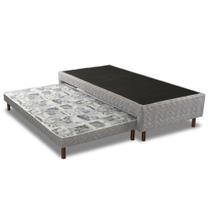 Cama Box Base c/ Auxiliar Solteiro Sommier D28 (88X188X39) - Kappesberg Cama Box Base c/ Auxiliar Solteiro Sommier D28 (88X188X39) - Kappesberg
