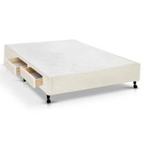 Cama Box Base c/Gavetas Casal Poli Tecido Clean (138x27-c/2 Gavs) - Castor Cama Box Base c/Gavetas Casal Poli Tecido Clean (138x27-c/2 Gavs) - Castor