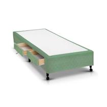 Cama Box Base c/Gavetas Solteiro Poli Tecido Green (78x27-c/2 Gavs) - Castor