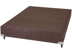 Cama Box Base Casal Americana Suede Brown (138x188x23) - Ortobom