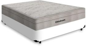 Cama Box Base Casal Branca Com Colchão Airtech Springpocket Da Ortobom 138cm