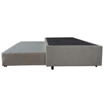 Cama Box Base Casal Com Auxiliar Semi Ortopedica Suede - Genki Kenko Colchões