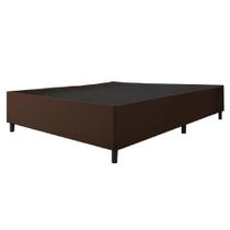 Cama Box Base Casal Queen 1,58m Suede Marsala