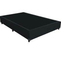Cama Box Base Casal Suede Preto