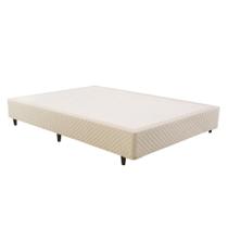 Cama Box Base Casal Triumph Bordado White (138x188x20) - Herval