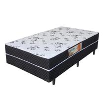 CAMA BOX BASE CONJUGADA ESPUMA DUPLA SOLTEIRO KING material sintético (110KG - 0.96X2.03X56)