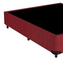 Cama Box Base King Size Bi-Partida Suede 186 X 198cm - Genki Kenko