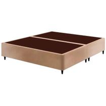 Cama Box Base King Sommier Linho Bege (186x198x30) - Ortobom