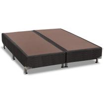 Cama Box Base King Universal Suede Black (193x203x30) - Ortobom