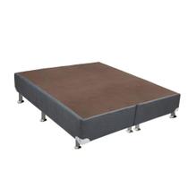 Cama Box Base King Universal Suede Gray (193x203x30) - Ortobom