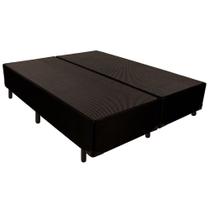 Cama Box Base Luckspuma versal tecido Preto 193x203x24