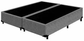 Cama Box Base Queen Bi-Partida Suede 158 X 198cm - Genki Kenko