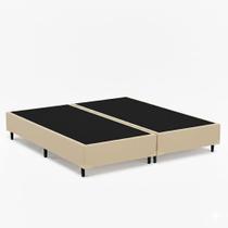 Cama Box Base Queen Bipartido 158x198 material sintético Cama Box Base Queen Bipartido 158x198 material sintético