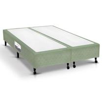 Cama Box Base Queen Poli Tecido Green (158x198x23) - Castor Cama Box Base Queen Poli Tecido Green (158x198x23) - Castor