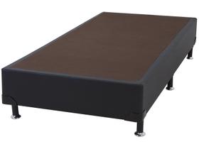 Cama Box Base Solteiro Americana Courano Nero Black (88x188x23) - Ortobom