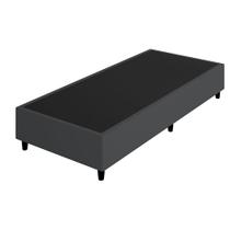 Cama Box Base Solteiro Bi Partida Suede 0,88x1,88cm